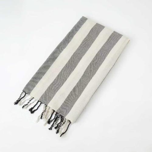 American Beach Towel - Cotton Rimmed Towel Türkiye Towel Fast Drying and Water Absorption Suitable for Holiday and Gym Orange