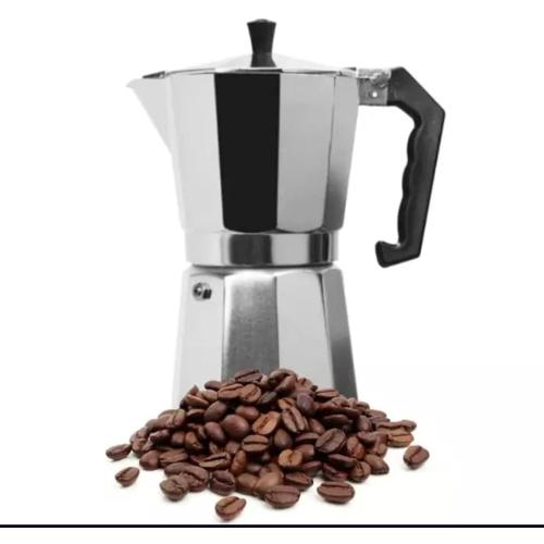 Aluminum Espresso Stovetop Coffee Maker Silver 1 Cup Moka Pot Cuban Coffee Maker (Brandello Express)