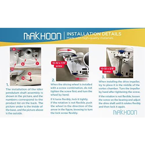 MAKHOON Rebuild Repair Kit Replacement for Polaris Zodiac Automatic Pool Cleaner 280 (Not Compatible with Polaris 360 380)
