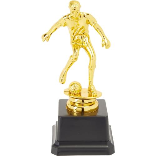 Juvale Soccer Trophy for Kids - Plastic Award Trophies - Pack of 12, 2.5 x 6 in, Gold & Black, Plastic