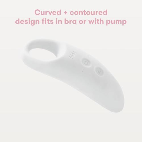 Frida Mom 2-in-1 Lactation Massager, Multiple Modes of Heat   Vibration for Clogged Milk Ducts, Increase Milk Flow, Breast Engorgement - USB Cord Included, White