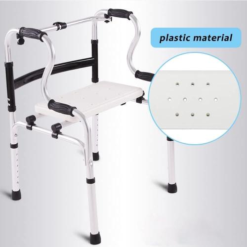 Walker Seat Sponge Cushion Universal Rest Seat Folding 250lb | universal walker seat, 3.3cm sponge cushion, 250lb capacity, tool-free install, bathing and outdoor dual use