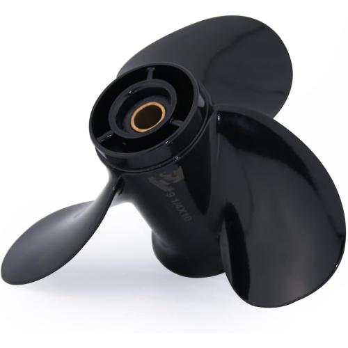 CAPTAIN Aluminum Outboard Propeller Fit Evinrude/Johnson Engines 8-15HP 13Tooth Spline RH