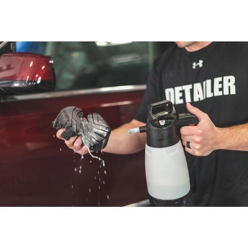 The Rag Company - Ultra Safe Sponge - Latest Foam Technology Safe for All Types of Paint and Wheel Finishes - Easy-to-Hold Ergonomic Grip for Wash Bucket and Rinseless Washing - Dark Grey