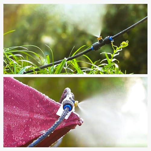 HOMENOTE Misting Cooling System, 42FT(13M) Pre-Assembled Mister Kit