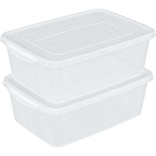 Prodeplast 8-Pack Plastic Containers Box - 16x6x9