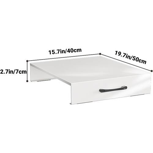 Noodle Board Stove Cover with Handles, Gas Stove Cover Board Carbon Steel Stove Top Covers for Gas and Electric Stove Range Expanding Kitchen Space (White, 15.7Lx19.7Wx2.7H)