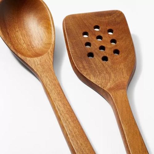 Figmint 4pc Wood Kitchen Utensil Set, Brown MISSING ACCESSORIES