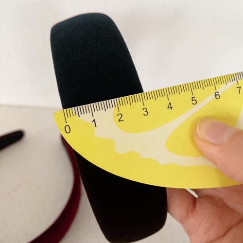 Black Velvet Padded Headbands for Women Fashion Non slip Comfortable Head Bands for Women (Black, one size)