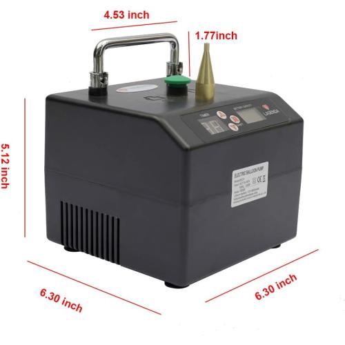 Electric Air Balloon Pump, B23 Lagenda Portable Electric Balloon Pump Balloon Inflator Party Air Blower Electric Balloon Blower Pump with Timer Battery for Party Events Decoration