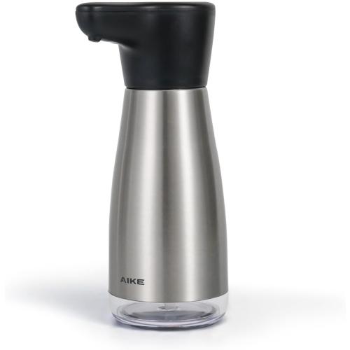 AIKE Magnetic Charging Waterproof Automatic Soap Dispenser for Liquid Soap Spot Resist Stainless Finish 14fl.oz. Model AK1337