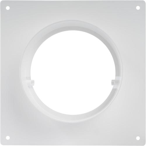 Vent Systems 4 inch Air Vent Duct Connector Flange Straight Ventilation Pipe Plastic Ducting Connector Plate for Cooling Heating Ventilation System HVAC 4 inch - Pack of (1)