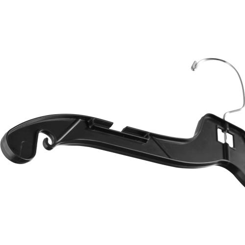 DEILSY™ Black Plastic Clothes Hangers - Durable Plastic Hanger 50 Pack for Organizing Garments for Shirt Hangers and Dress Coat Hangers Black Clothing Retail Hanger