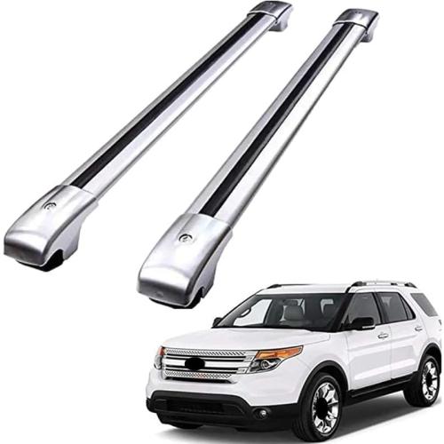MotorFansClub Luggage Rack Roof Rack Cross Bar Fit for Ford Explorer 2012 2013 2014 2015 Top Roof Rack Rails