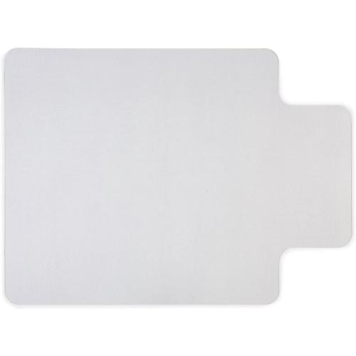 Staples Office Chair Mat, Clear Floor Mats with Lip, Hard Floors, Textured Underside, Extended Under-Desk Coverage, Smooth Glide