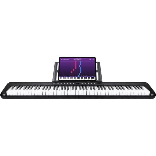 88 Key Digital Piano, Semi Weighted Electronic Keyboard Piano with Music Stand, Power Supply, Bluetooth, MIDI, for Beginner Professional at Home, Stage