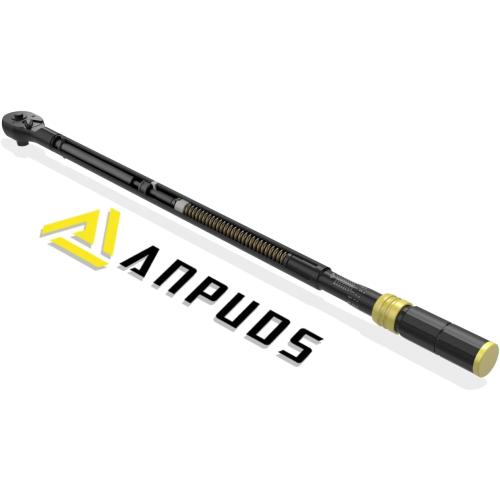 ANPUDS 3/4 Click Torque Wrench, 100-800 Ft-Lb/135.5-1084 Nm, Heavy Duty | ±3% Accuracy, 48-Tooth Quick Release, Cr-V Steel, Dual-Direction, for Semi Truck, Tractor, Diesel, Construction & Mining