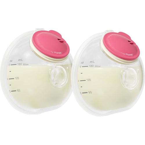Phanpy Wearable Breast Pump Milk Collector Cup S2, Original Phanpy Breast Pump Replacement Accessories, 24 mm Flange and 20mm Insert Included, 12 oz / 360 ml, 2 Piece