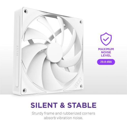F140Q - 140mm Quiet Airflow Fans - Single - White