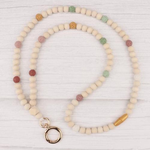 Teacher Lanyard, Wood Lanyard, Bead Lanyard, Wood Beads, Boho Teacher, Badge Holder, Beaded Lanyards Teacher, Teacher Gift Idea