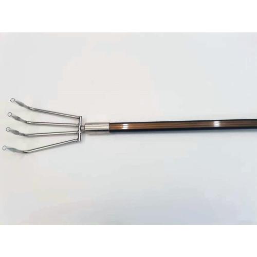 Stainless Steel Garden Claw rake Multifunctional rake, Lengthened Aluminum Alloy Handle, can be Used for Weeding and loosening the Soil in the Garden, and can Also be Used for Treasure Digging