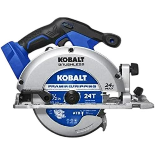 Kobalt 24-Volt Max 6-1/2-in Cordless Circular Saw Brake - missing battery