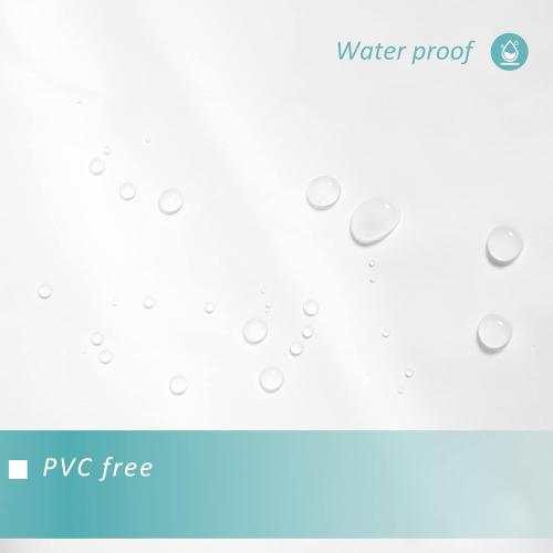 Mrs Awesome Extra Long Shower Curtain Liner with 3 Magnets, Long White PEVA Plastic Shower Curtain for Bathroom Waterproof, 72 x 84, White