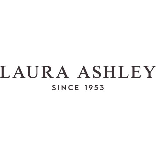 Laura Ashley Home - Standard Pillowcase Set, Breathable Percale Cotton Bedding, Crisp & Cool Home Decor (Ramona Blue, 2 Piece)