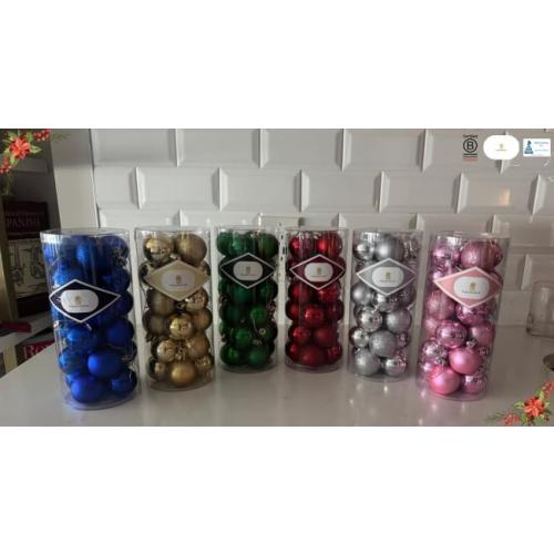 Paramexview®  Christmas Balls Set, 40mm/1.57 inch, Christmas Tree Hanging Shatterproof Ornaments Decoration, Pre-Hooked Hanging Balls, Seasonal Home Decoration for Trees (Green)