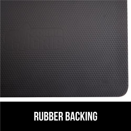 GORILLA GRIP Comfortable Cushioned Kitchen Mats for Floor, Waterproof and Stain Resistant Soft Top, 3/4 Inch Thick Ergonomic Standing Desk Anti Fatigue Mat, Foam Supports Feet, 17x24, Hunter Green