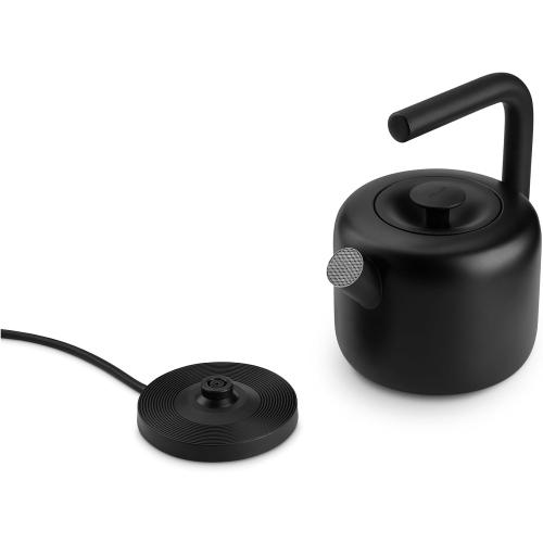 BLACK Fellow Electric Clyde Kettle - 1.5 Liter Capacity - Modern Twist On Stovetop Design, All-Purpose, Stainless Steel - Warm Water for Ramen, Oatmeal, Tea, Coffee & more - Large Capacity