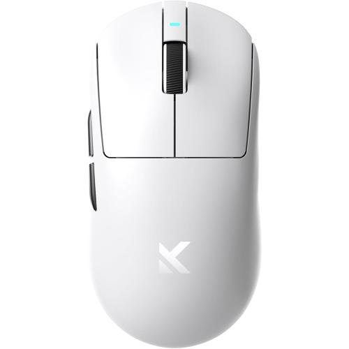 White A7 Ultra Wireless Gaming Mouse, Tri-Mode Connection, 59 Grams, PAW3950 42K DPI Sensor, Wired/Wireless Dual 8K Polling, 130 Hour Battery Life - White