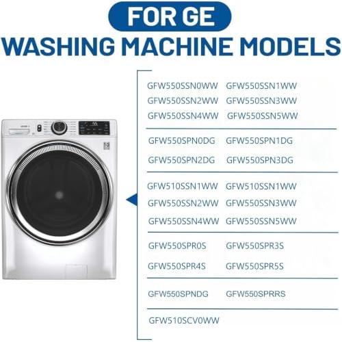 WH05X29521 Washer Door Gasket for GE GFW550SSN0WW GFW550SSN2WW GFW550SSN5WW GFW550SSN1WW GFW550SPR5RS GFW550SPN0DG GFW550SPR4RS GFW550SSN4WW GFW550SSN3WW GFW510SCN0WW GFW510SCV0WW Gasket Seal