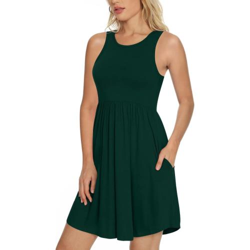 Size medium  Doublju Dresses for Women Summer Tank Dress with Pockets
