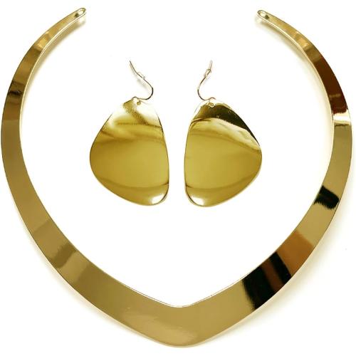 FORUBUS Princess Arab Necklace and Earrings, Princess Cosplay Costume Jewelry for Women Halloween Party School Ball