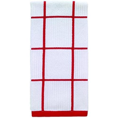 T-fal 6517494 Red Cotton Kitchen Towel - Pack of 6