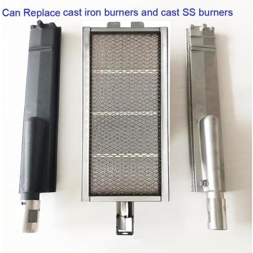 Sear Burner for Bull Grills Stainless Steel 304 Infrared Searing Burner 20505 Replacement Parts for Bull Angus, Brahma, or Premium 7 Burner Grill