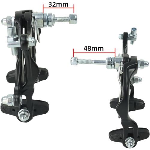 CYSKY Bike Brakes Set, Front and Rear C-Type Brakes Calipers, Include Inner and Outer Cables and Bike Brake Levers Kit for MTB Road Bicycle