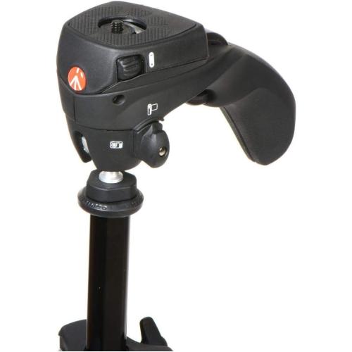 Manfrotto Compact Action Aluminum 5-Section Tripod Kit with Hybrid Head, Black (MKCOMPACTACN-BK)