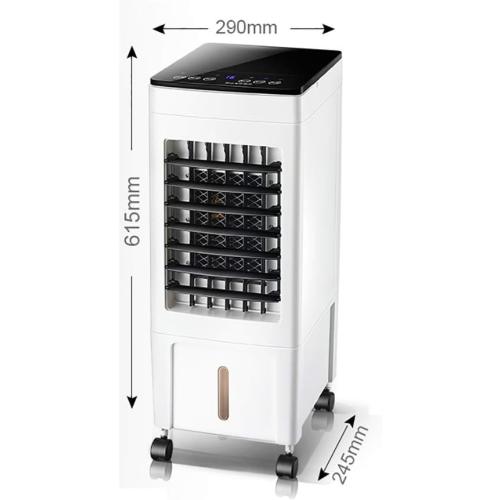Portable Air Conditioner Fan Living Room Water- Cooled Remote Control Space Air Coolers, office Single Cool Cold Air Fan, Nightstand Portable Bladeless Air Conditioning Unit White