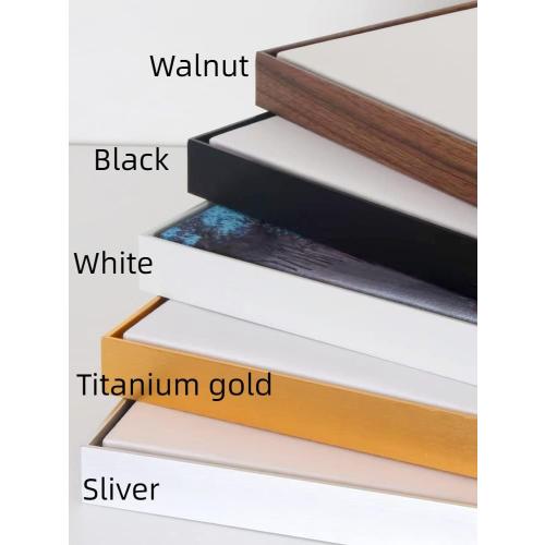GVS-ART DIY Metal Floating Frame for 36X48 Canvas Size Painting Art ,1.5(3.8cm) Depth, Floater Frame,Mental Frame Kit, Cut to Pieces,Not Include Canvas or Mat Black Walnut Frame
