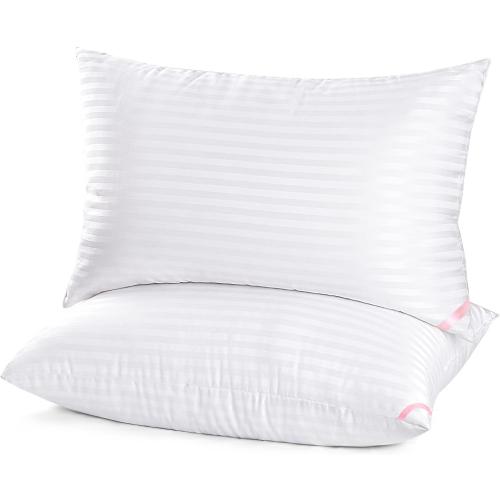White 2 Pack 20x36 EIUE Hotel Collection Bed Pillows for Sleeping 2 Pack King Size，Pillows for Side and Back Sleepers,Super Soft Down Alternative Microfiber Filled Pillows,20 x 36 Inches