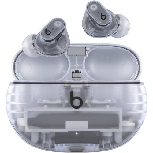 Beats Studio Buds   | True Wireless Noise Cancelling Earbuds, Enhanced Apple & Android Compatibility, Built-in Microphone, Sweat Resistant Bluetooth Headphones, Spatial Audio - Transparent