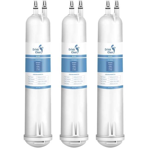 EDR3RXD1 Water Filter Replacement, Compatible with 4396841, Filter 3, 4396710, Kenmore 46-9083, 46-9030 Refrigerator Water Filter, 3 Packs