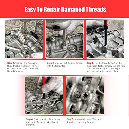 BILITOOLS Helicoil Thread Repair Kit Metric