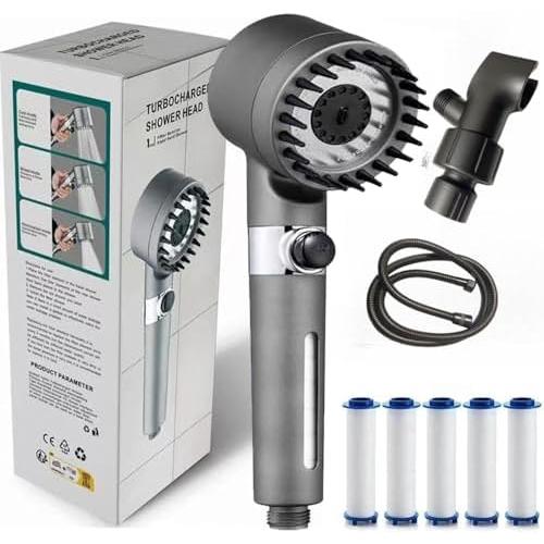 Drivse Showerhead, 2026 NEW Filtered Showerhead, Filtered Shower with Handheld, Djustable Settings with Hose
