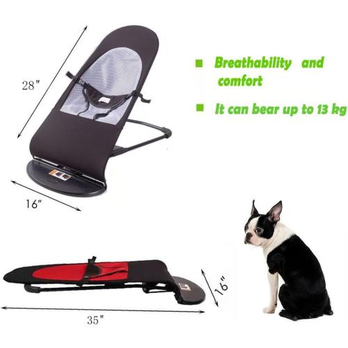 Color Black Dog Rocking Chair, Portable Cat Rocking Chair, Pet Dog Bed Cat Sofa, Foldable Rocking Chair for Small Pets (Black)