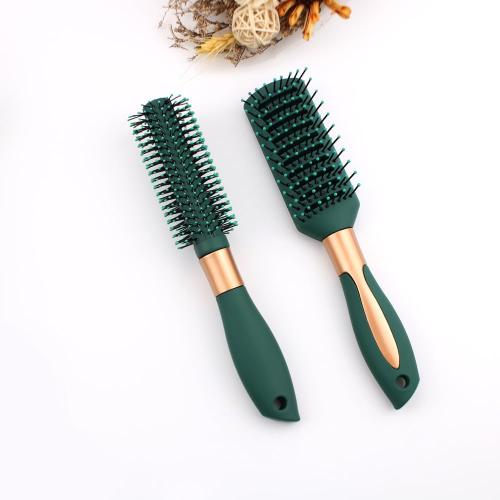 Vent Hair Brush for Women and Men, Detangling Wet Hair Brush with Ball Tipped Bristles for Wet/Dry Hair - All Hair Types with Nylon Bristles, Green (1 Pack-Green)