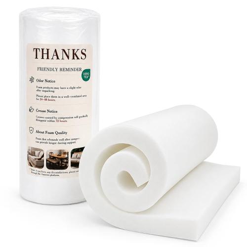 Upholstery Foam Cushion, 30ILD 1’’ H x24’’ W x72’’ L Foam Pad