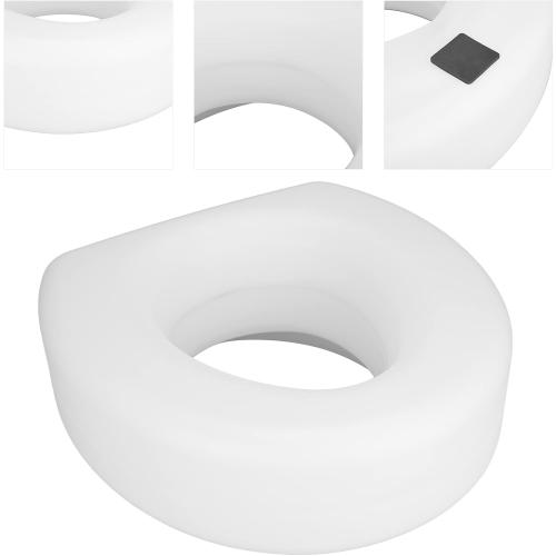 Raised Toilet Seat with Secure Locking, Elevated Universal Fit Commode Riser for Seniors & Mobility Support, Non Slip Bathroom Safety Seat (300lbs Capacity)